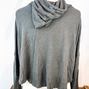 Army Green Crop Hoody